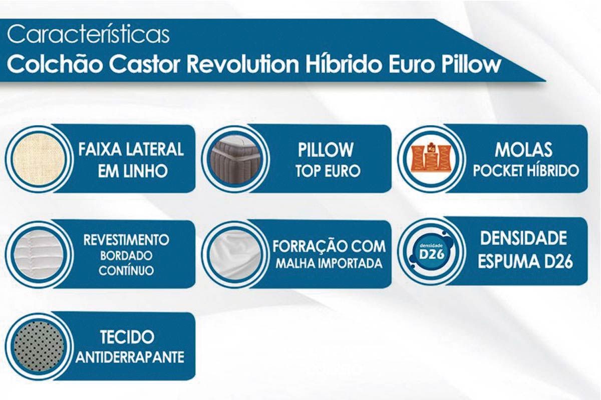 Conjunto Box - Colchão Castor Molas Pocket Silver Star Air Híbrido + Cama Box Nobuck Rosolare Café