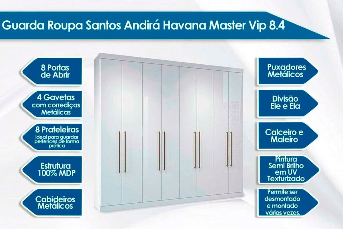 Quarto Casal Santos Andirá Havana Master QC86