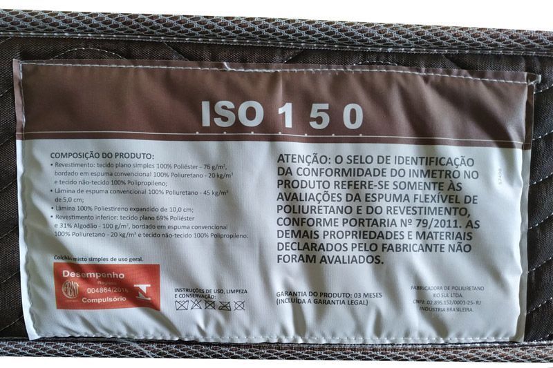 Cama Box: Colchão Anatômico Ortobom D45/EP Fort Tech ISO 150 + Base CRC Courano White