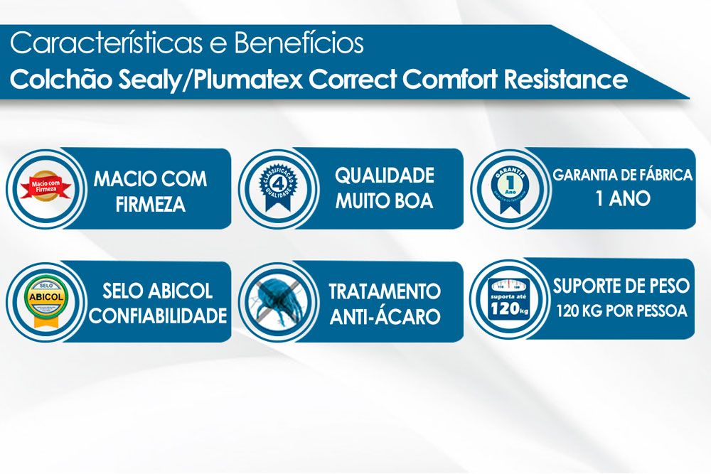 Conjunto-Colchão Correct Comfort Resistance + Cama Baú