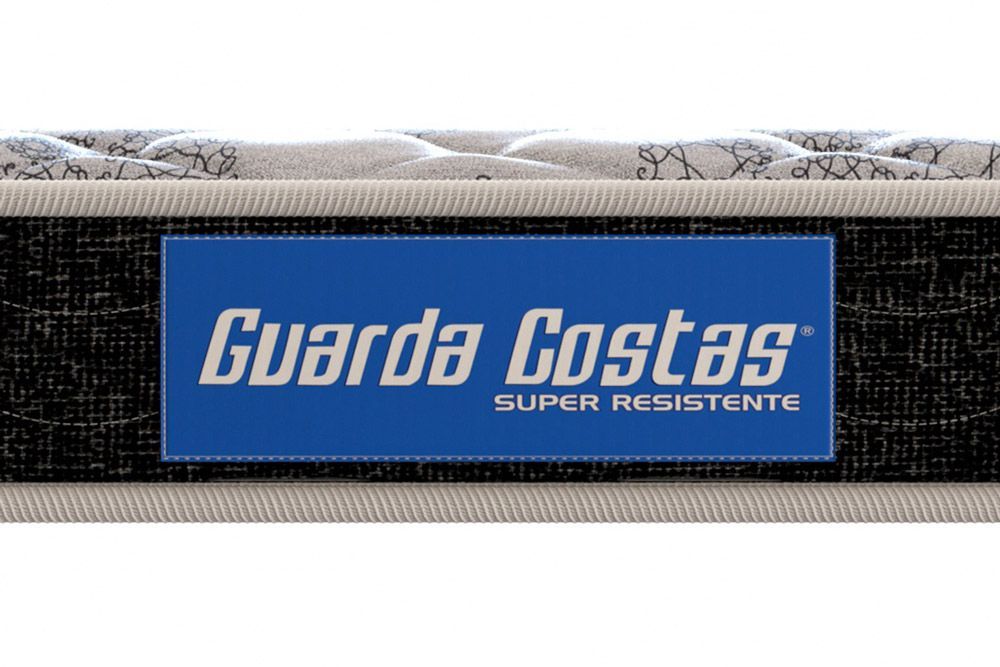 Cama Box: Colchão Espuma Probel Guarda Costas Super Resistente + Base CRC Suede Black