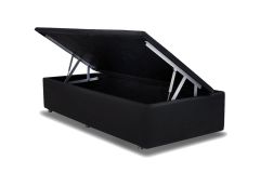 Cama Box Baú Universal Courano Nero Black - Ortobom - - Box Baú Solteiro - 0,88x1,88 - Inteiriça